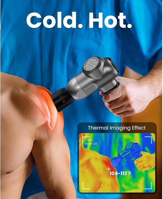 BOB AND BRAD C2 Pro Massage Gun with Heat and Cold Therapy - Image 3