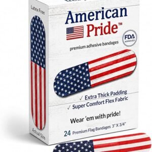 American Pride Premium Adhesive Bandages – Strong Comfortable Flex Fabric