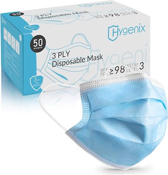 Hygenix FDA Cleared ASTM Level 3 Procedure Face Masks, Made in USA
